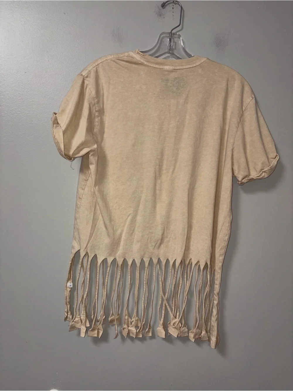 Affliction Sequin Phoenix Fringe T-Shirt Boho Festival Women’s L - Picture 4 of 4